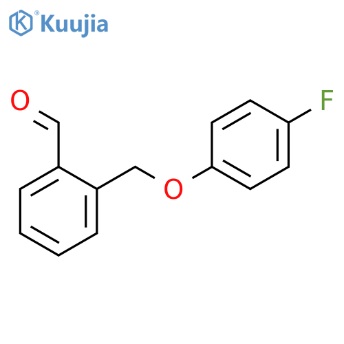 2-[(4-fluorophenoxy)methyl]benzaldehyde structure