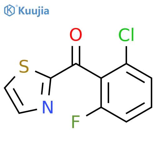 (2-chloro-6-fluorophenyl)-(1,3-thiazol-2-yl)methanone structure