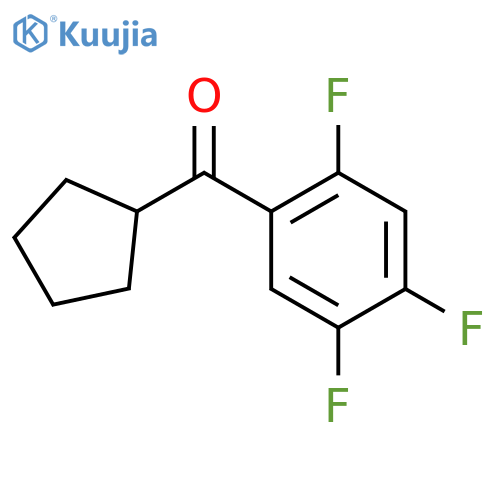 Cyclopentyl(2,4,5-trifluorophenyl)methanone structure
