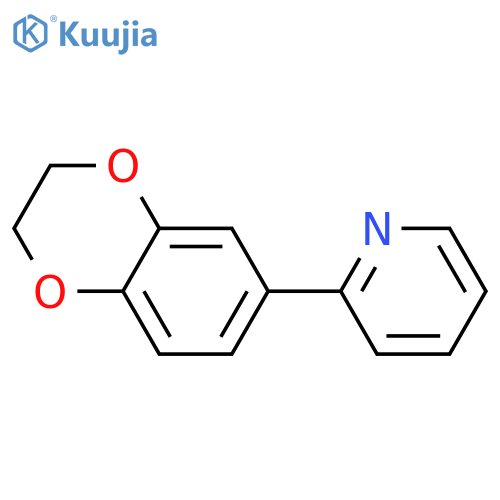 2-(2,3-dihydro-1,4-benzodioxin-6-yl)pyridine structure