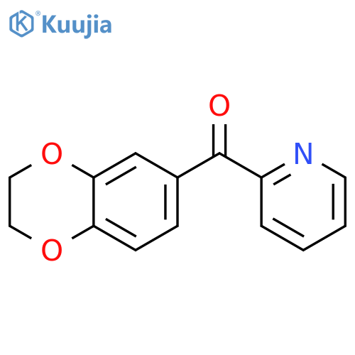 2,3-dihydro-1,4-benzodioxin-6-yl(pyridin-2-yl)methanone structure