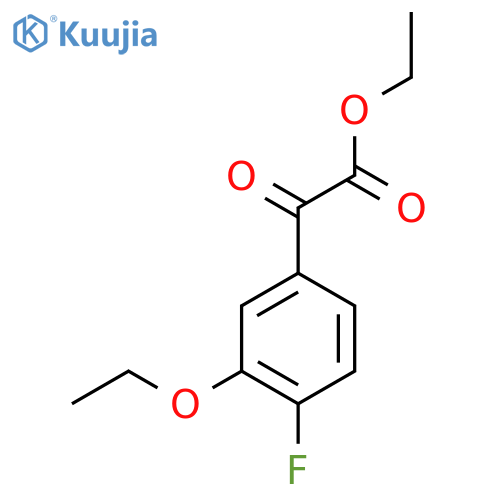 Ethyl 2-(3-ethoxy-4-fluorophenyl)-2-oxoacetate structure