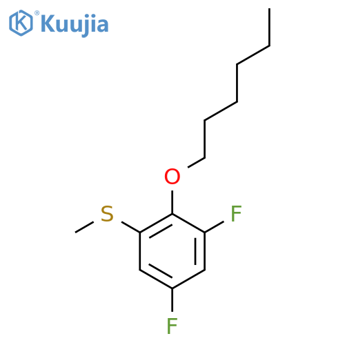 (3,5-Difluoro-2-(hexyloxy)phenyl)(methyl)sulfane structure