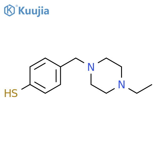 4-[(4-ethylpiperazin-1-yl)methyl]benzenethiol structure