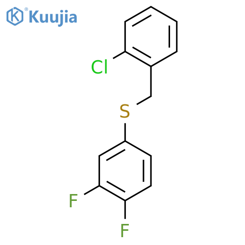 (2-Chlorobenzyl)(3,4-difluorophenyl)sulfane structure