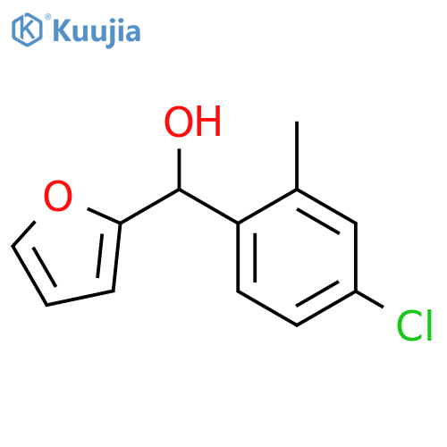 (4-chloro-2-methylphenyl)-(furan-2-yl)methanol structure
