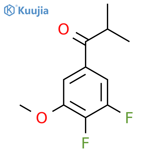 1-(3,4-Difluoro-5-methoxyphenyl)-2-methylpropan-1-one structure