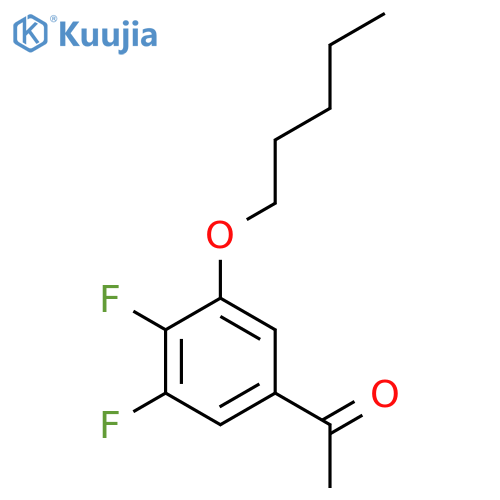 1-(3,4-Difluoro-5-(pentyloxy)phenyl)ethanone structure