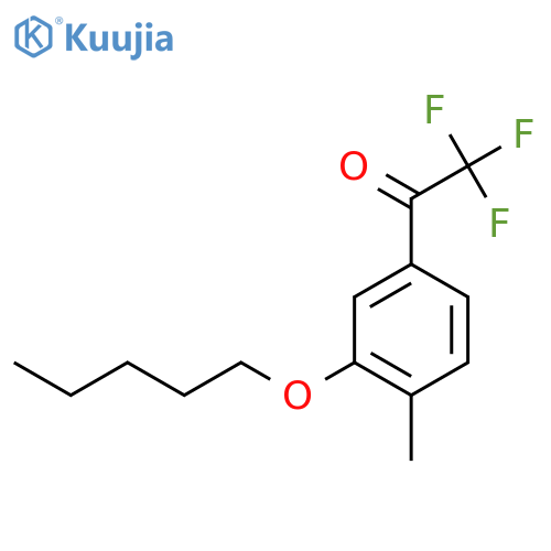 4'-Methyl-3'-n-pentoxy-2,2,2-trifluoroacetophenone structure