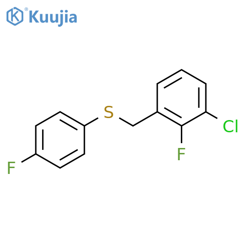 (3-Chloro-2-fluorobenzyl)(4-fluorophenyl)sulfane structure