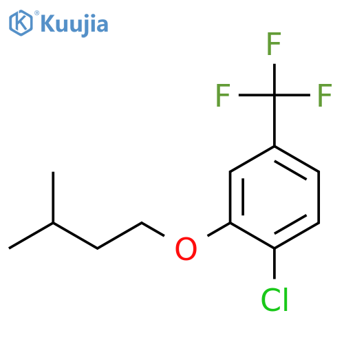 1-Chloro-2-(isopentyloxy)-4-(trifluoromethyl)benzene structure