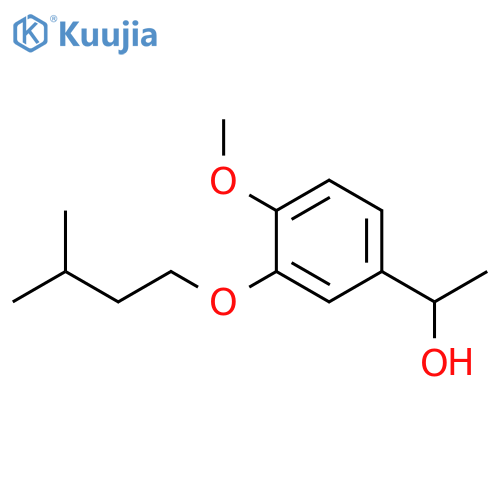 1-[4-methoxy-3-(3-methylbutoxy)phenyl]ethanol structure