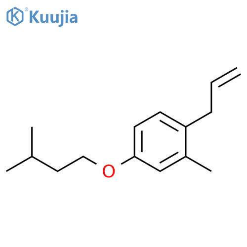 2-methyl-4-(3-methylbutoxy)-1-prop-2-enylbenzene structure