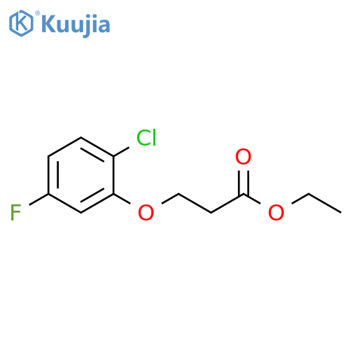Ethyl 3-(2-chloro-5-fluoro-phenoxy)propanoate structure