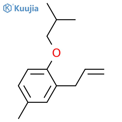 4-methyl-1-(2-methylpropoxy)-2-prop-2-enylbenzene structure