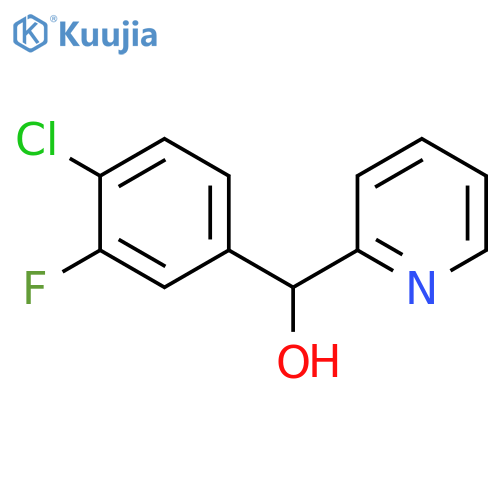 (4-chloro-3-fluorophenyl)-pyridin-2-ylmethanol structure