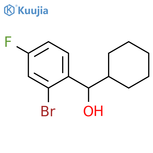 (2-bromo-4-fluorophenyl)-cyclohexylmethanol structure