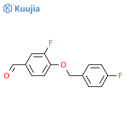 3-Fluoro-4-(4'-fluorobenzyloxy)benzaldehyde structure