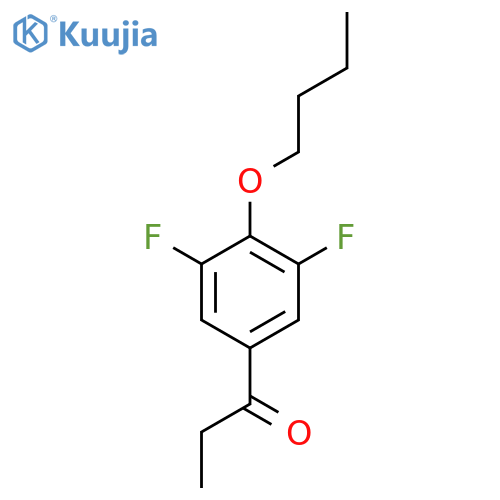 1-(4-Butoxy-3,5-difluorophenyl)propan-1-one structure