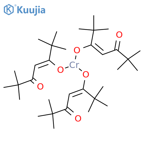 Chromium,tris(2,2,6,6-tetramethyl-3,5-heptanedionato-kO3,kO5)-, (OC-6-11)- structure