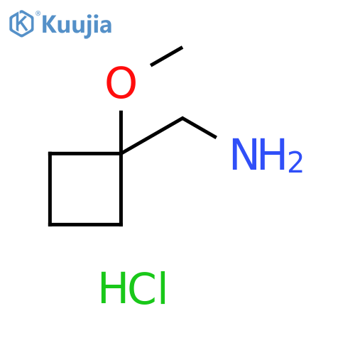 1-(1-methoxycyclobutyl)methanamine hydrochloride structure