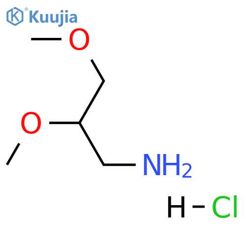 2,3-dimethoxypropan-1-amine hydrochloride structure