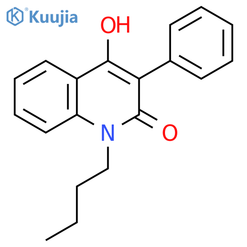 2(1H)-Quinolinone,1-butyl-4-hydroxy-3-phenyl- structure