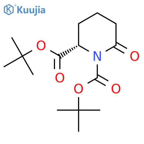 (2S)-6-Oxo-1,2-piperidinedicarboxylic Acid 1,2-Bis(1,1-dimethylethyl) Ester structure