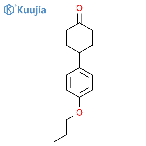 4-(4-Propoxyphenyl)cyclohexanone structure