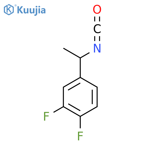1,2-difluoro-4-(1-isocyanatoethyl)benzene structure