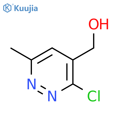 3-chloro-6-methyl-4-Pyridazinemethanol structure