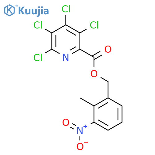 (2-Methyl-3-nitrophenyl)methyl 3,4,5,6-tetrachloropyridine-2-carboxylate structure