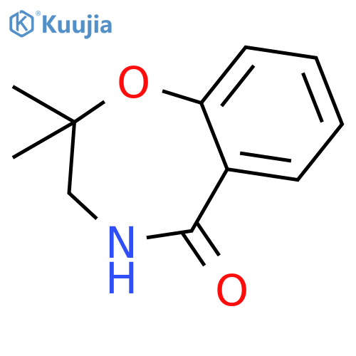 2,2-dimethyl-2,3,4,5-tetrahydro-1,4-benzoxazepin-5-one structure