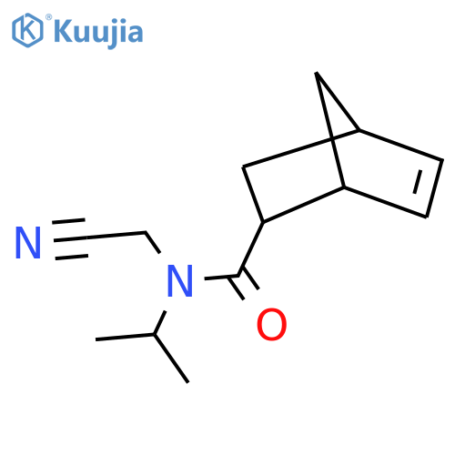 N-(Cyanomethyl)-N-propan-2-ylbicyclo[2.2.1]hept-5-ene-2-carboxamide structure