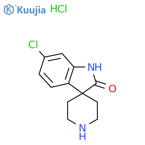 6-chlorospiro[indoline-3,4-piperidine]-2-one;hydrochloride structure
