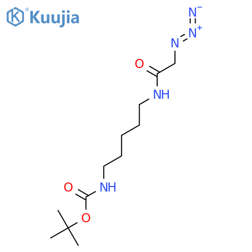 Carbamic acid, N-[5-[(2-azidoacetyl)amino]pentyl]-, 1,1-dimethylethyl ester structure