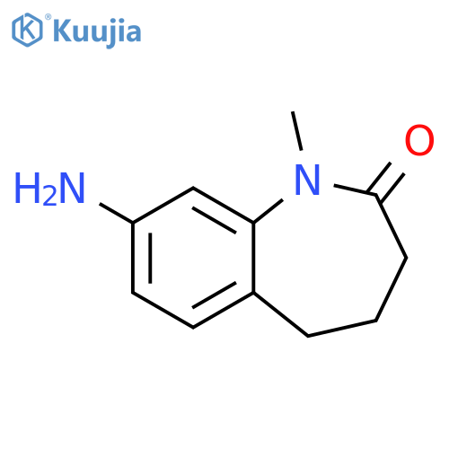 8-amino-1-methyl-2,3,4,5-tetrahydro-1H-1-benzazepin-2-one structure
