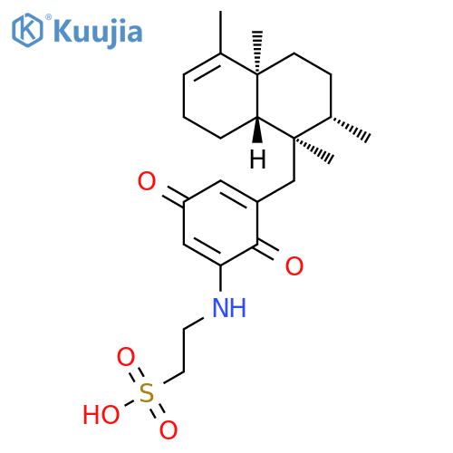 Ethanesulfonic acid,2-[[5-[[(1R,2S,4aS,8aS)-1,2,3,4,4a,7,8,8a-octahydro-1,2,4a,5-tetramethyl-1-naphthalenyl]methyl]-3,6-dioxo-1,4-cyclohexadien-1-yl]amino]- structure