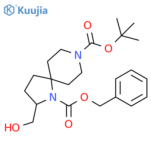 1-Benzyl 8-Tert-Butyl 2-(Hydroxymethyl)-1,8-Diazaspiro[4.5]Decane-1,8-Dicarboxylate structure