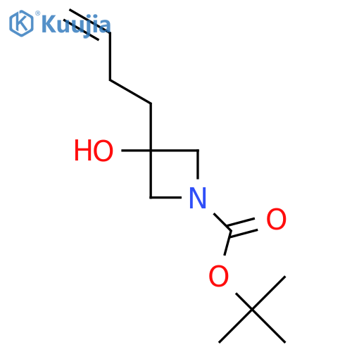 Tert-Butyl 3-(But-3-Enyl)-3-Hydroxyazetidine-1-Carboxylate structure