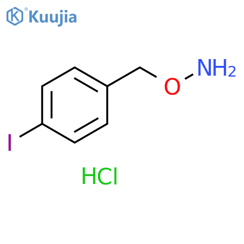 Hydroxylamine, O-[(4-iodophenyl)methyl]-, hydrochloride (1:1) structure