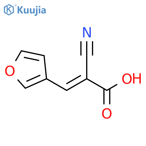 2-cyano-3-(furan-3-yl)prop-2-enoic acid structure