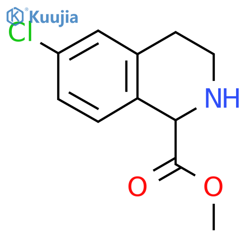 Methyl 6-chloro-1,2,3,4-tetrahydroisoquinoline-1-carboxylate structure