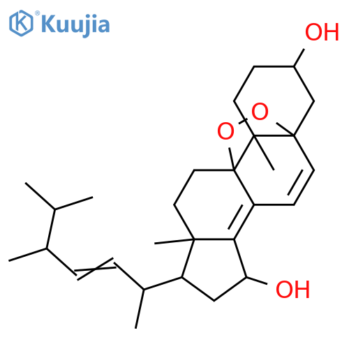 5,9-Epidioxyergosta-6,8(14),22-triene-3,15-diol; (3β,5α,9α,15β,22E,24ξ)-form structure