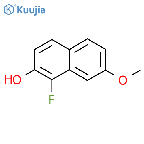 1-Fluoro-7-methoxynaphthalen-2-OL structure