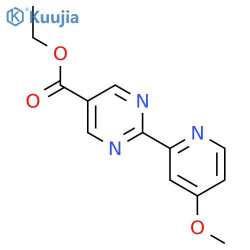 Ethyl 2-(4-methoxypyridin-2-YL)pyrimidine-5-carboxylate structure