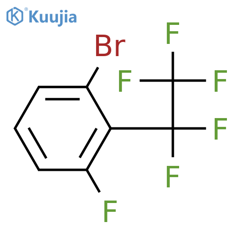 1-bromo-3-fluoro-2-(pentafluoroethyl)benzene structure