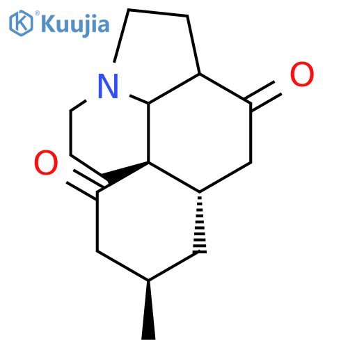 4H,5H,9H-Indeno[7a,1-h]indolizine-4,12(13H)-dione,octahydro-2-methyl-, (2R,4aS,11aR,13aS)- (9CI) structure