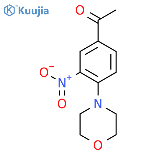1-(4-Morpholino-3-nitrophenyl)-1-ethanone structure