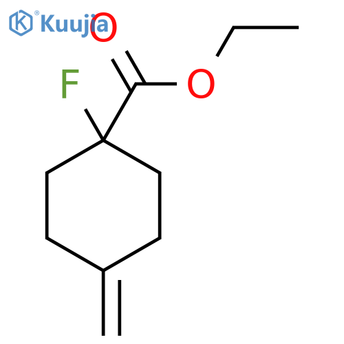 Ethyl 1-fluoro-4-methylenecyclohexanecarboxylate structure